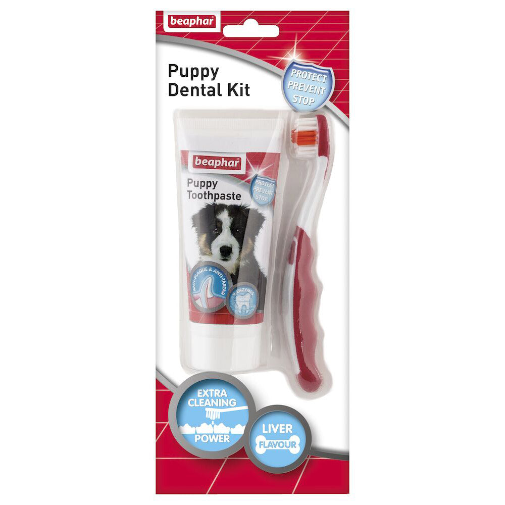 Beaphar Toothbrush & Toothpaste for Puppies