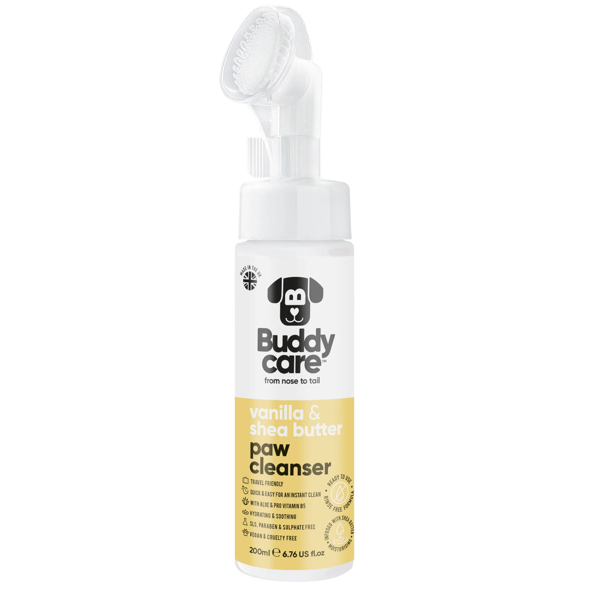 Buddy Care Vanilla & Shea Butter Paw Cleanser 200ml