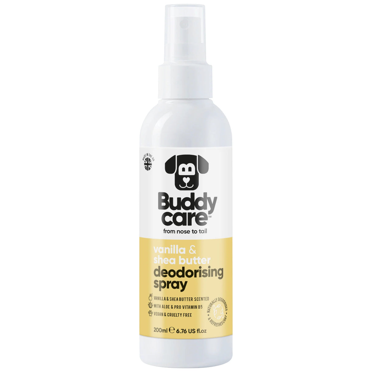 Buddy Care Vanilla & Shea Butter Deodorising Spray 200ml
