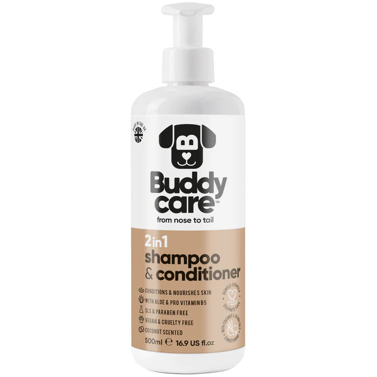 Buddy Care 2in1 Coconut Shampoo & Conditioner 500ml
