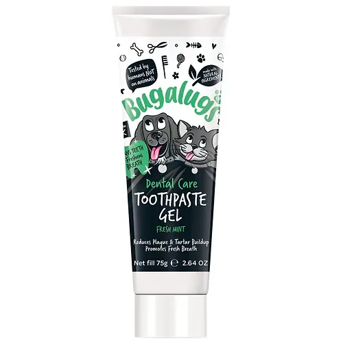 Bugalugs Dog & Cat Dental Care Toothpaste Gel (Fresh Mint ) 75g