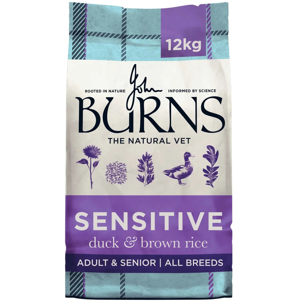 Burns Dog - Adult & Senior Sensitive Duck & Brown Rice 12kg