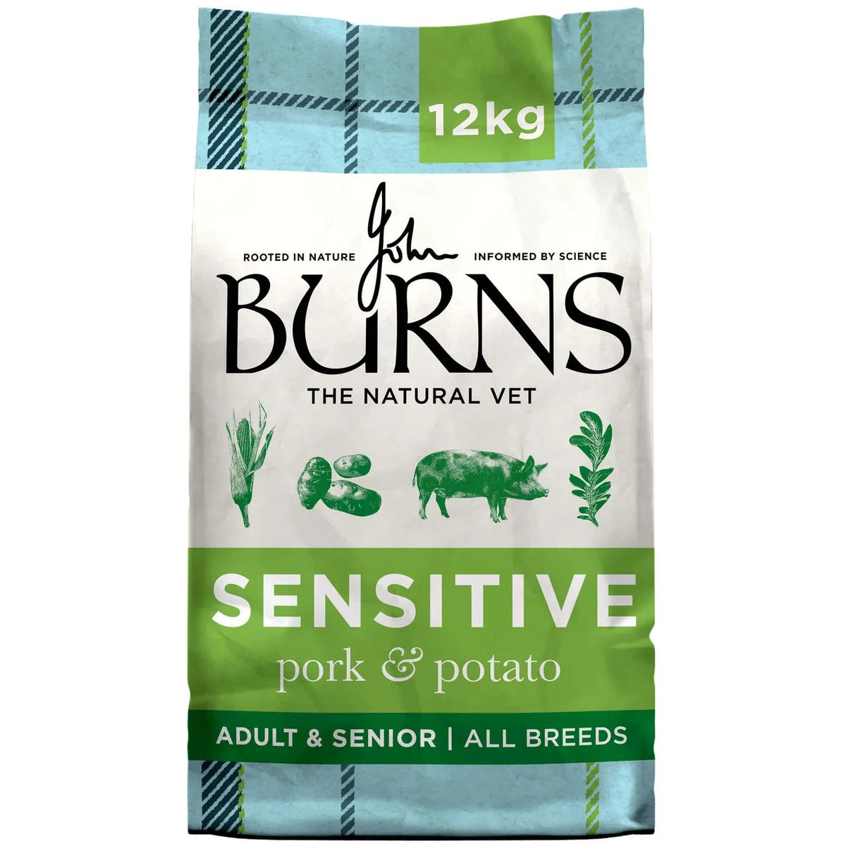 Burns Dog - Adult & Senior Sensitive Pork & Potato 12kg