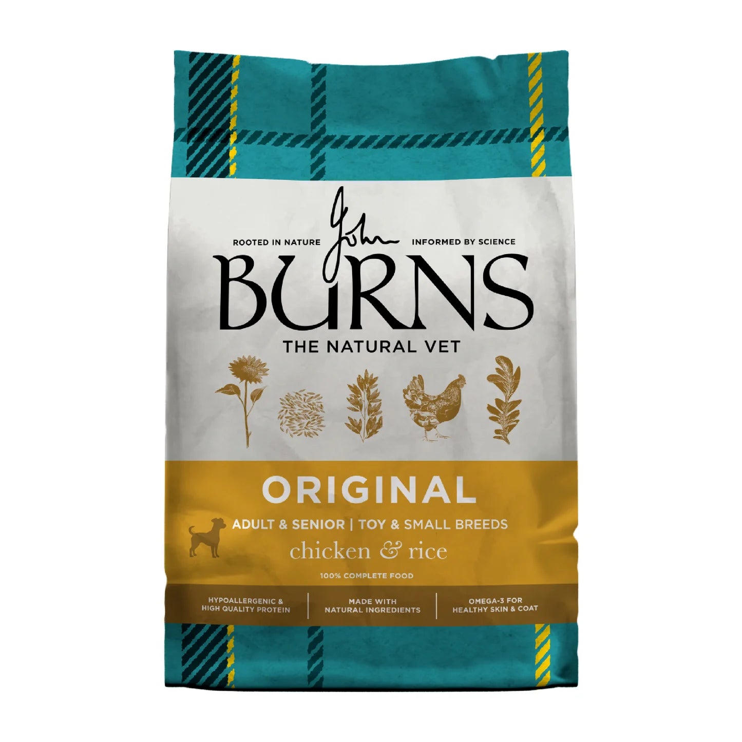 Burns Dog - Adult & Senior Toy & Small Breed Chicken & Rice 2kg
