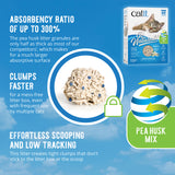 Catit Go Natural Pea Husk Mix Multi-Cat Clumping Vanilla Scented Cat Litter 6.4kg