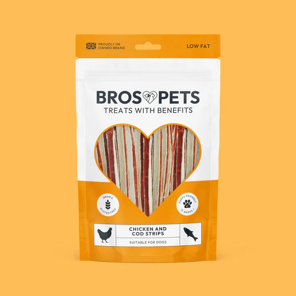 Bros Pets Chicken & Cod Strips 100g