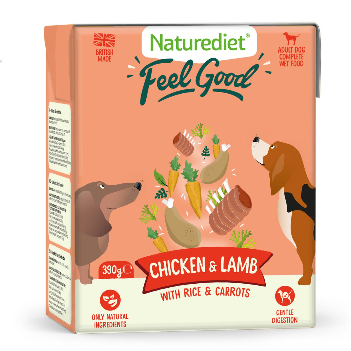 Nature Diet Dog - Chicken & Lamb 18x390g