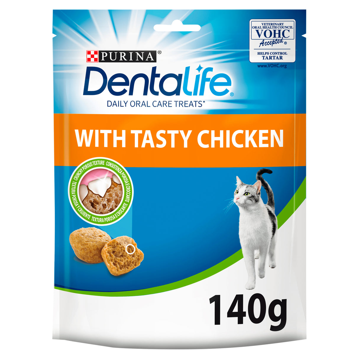 Dentalife Dental Chicken Cat Treats 140g