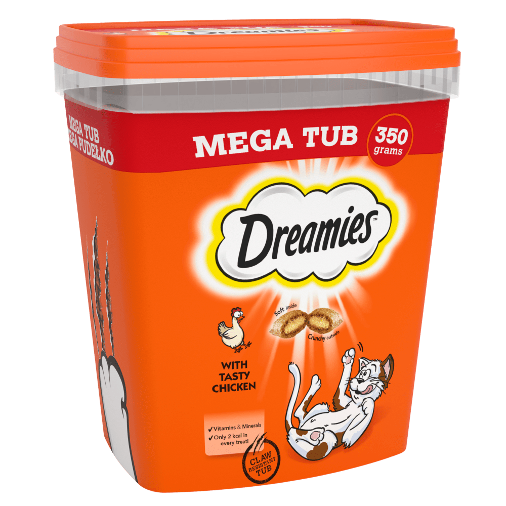 Dreamies Cat Mega Tub Chicken 350g
