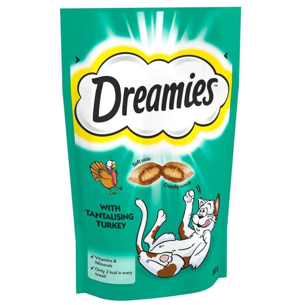 Dreamies Cat Treat Biscuits With Turkey 60g