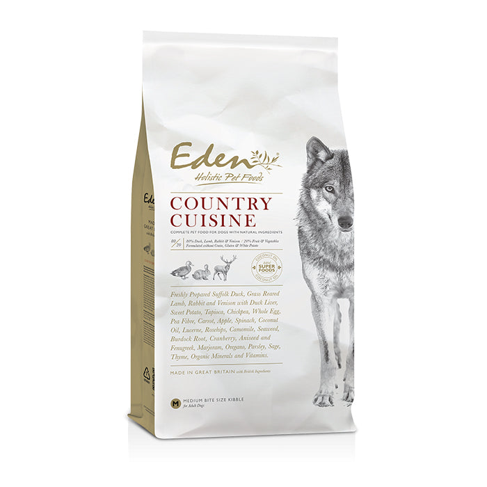 Eden Dog - 80/20 Country Cuisine Medium Kibble 12kg