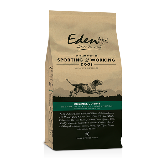 Eden Dog - 80/20 Original Cuisine Sporting & Working Dog Small Kibble 15kg