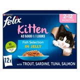 Felix As Good As it Looks Kitten Fish Selection in Jelly Wet Cat Food 12x100g