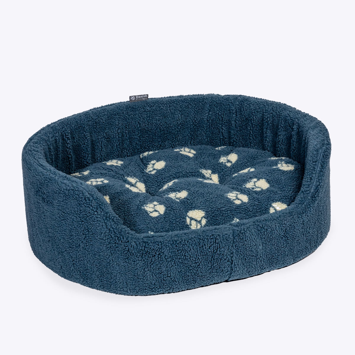 Danish Design Sherpa Fleece Harbour Paw Slumber Bed Small 24"