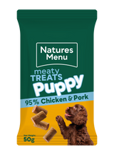 Natures Menu Dog - Meaty Treats Puppy Chicken & Pork 50g