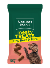 Natures Menu Dog - Meaty Treats Beef & Pork 50g