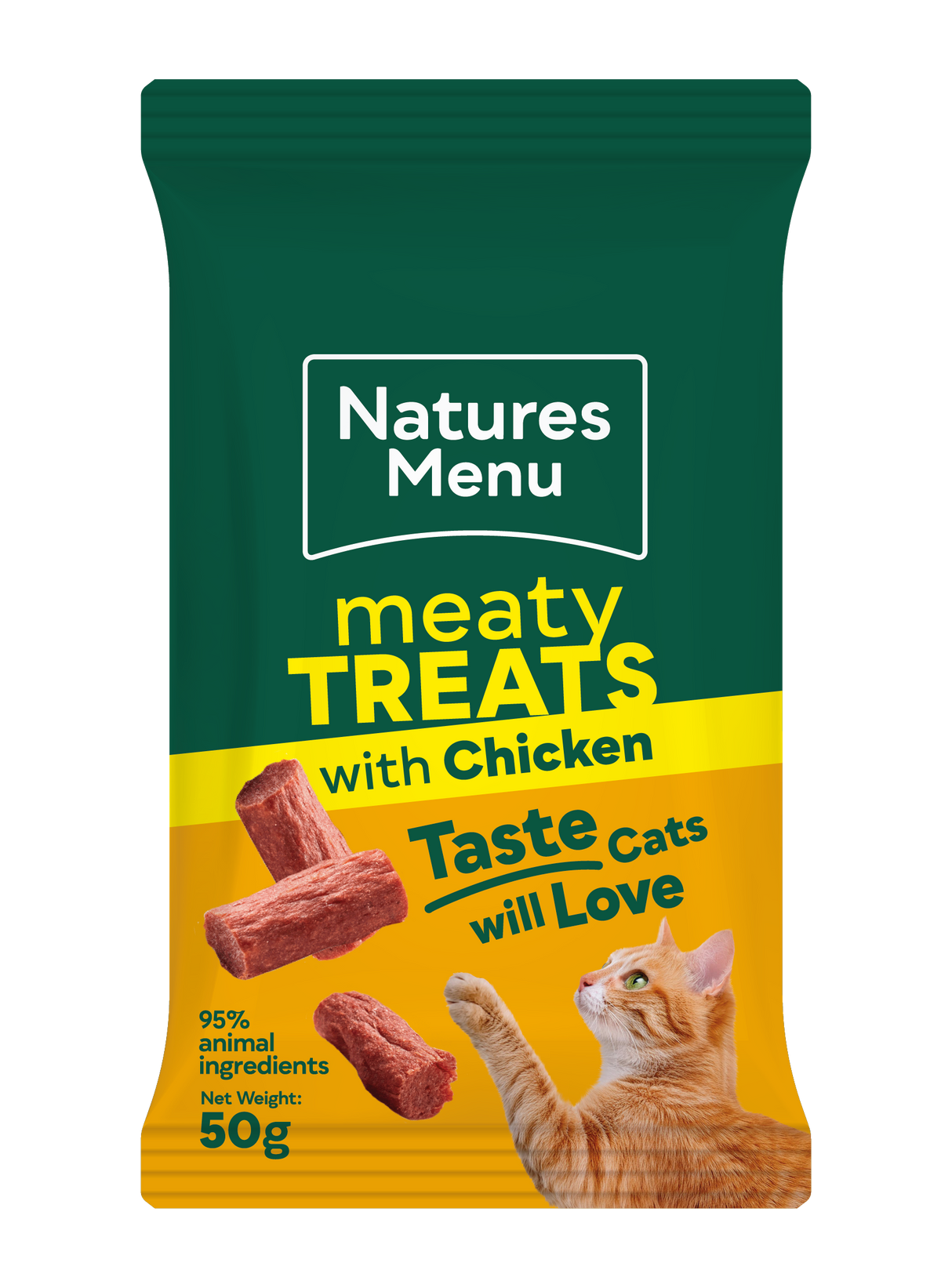 Natures Menu Cat - Meaty Treats Chicken 50g