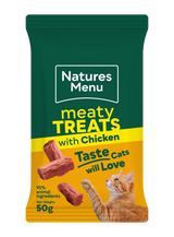 Natures Menu Cat - Meaty Treats Chicken 50g