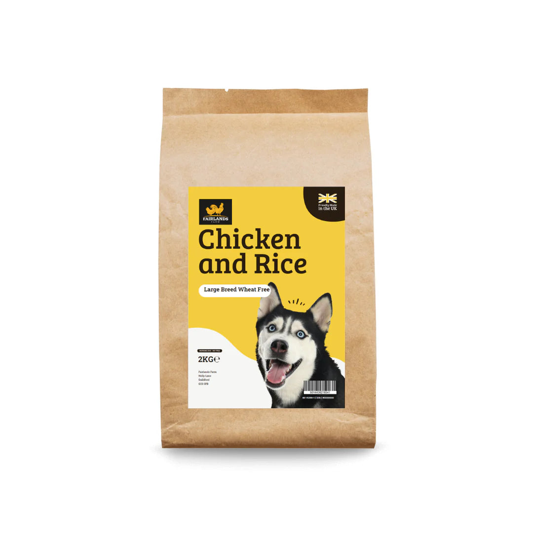 Fairlands Farm Working Dog Wheat Free Large Breed Chicken & Rice 2kg