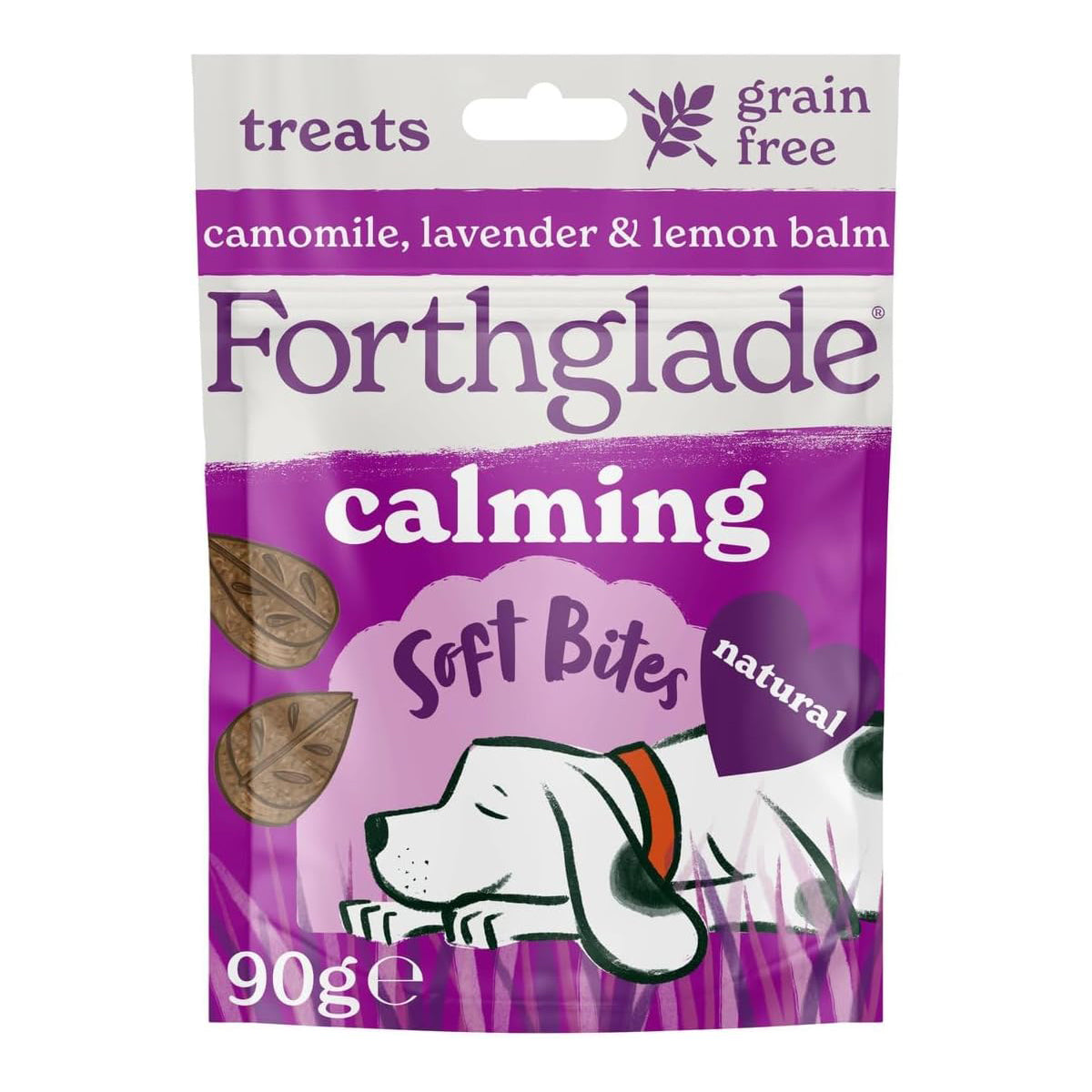 Forthglade Calming Dog Treats Camomile & Lavender Soft Bites 90g