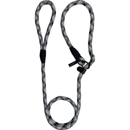 Hem & Boo High Performance Reflective Rope Slip Lead Black/ Grey 150cm