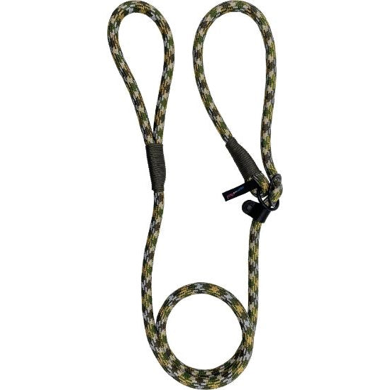 Hem & Boo High Performance Reflective Rope Slip Lead Khaki/ Grey 150cm