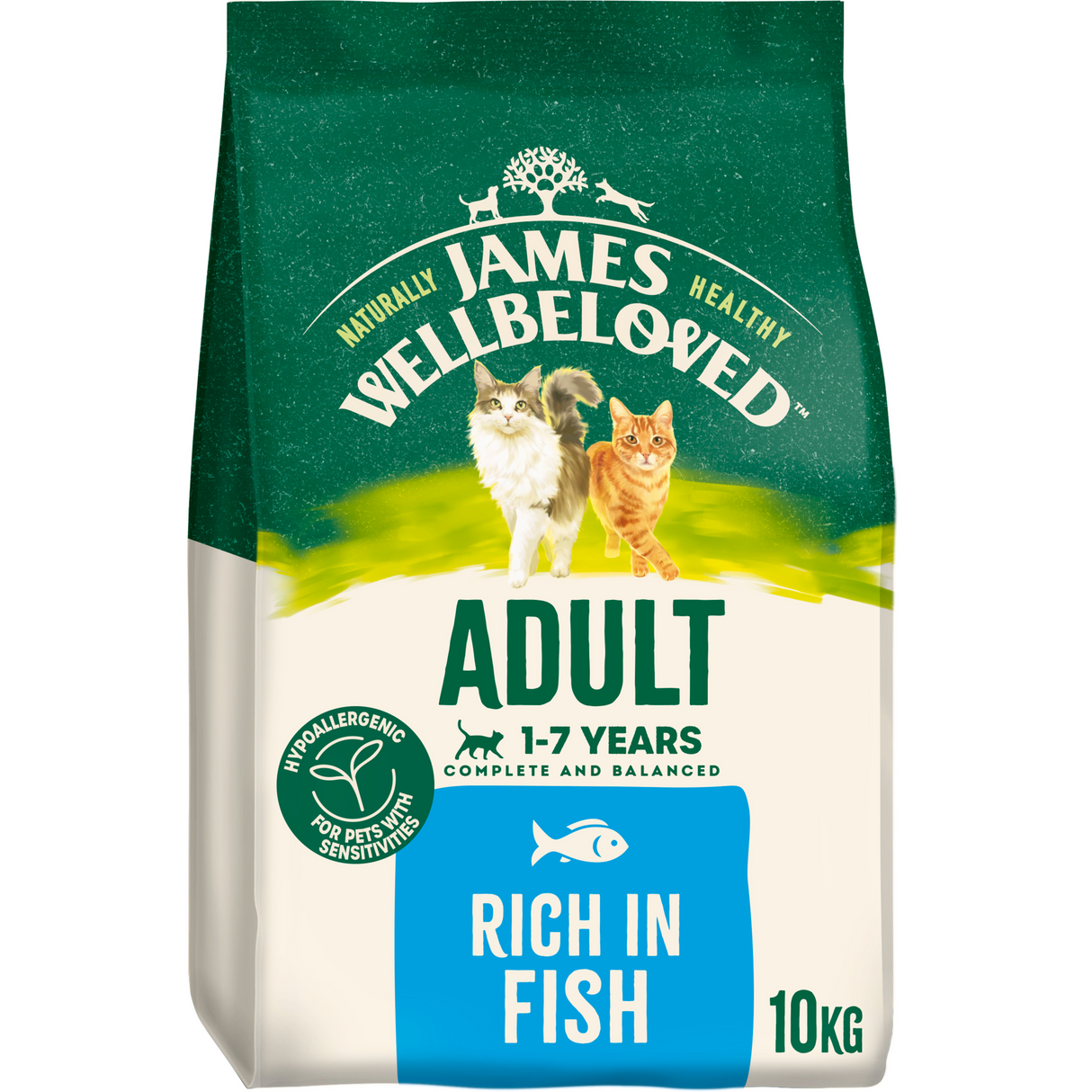 James Wellbeloved Cat - Adult Fish 10kg