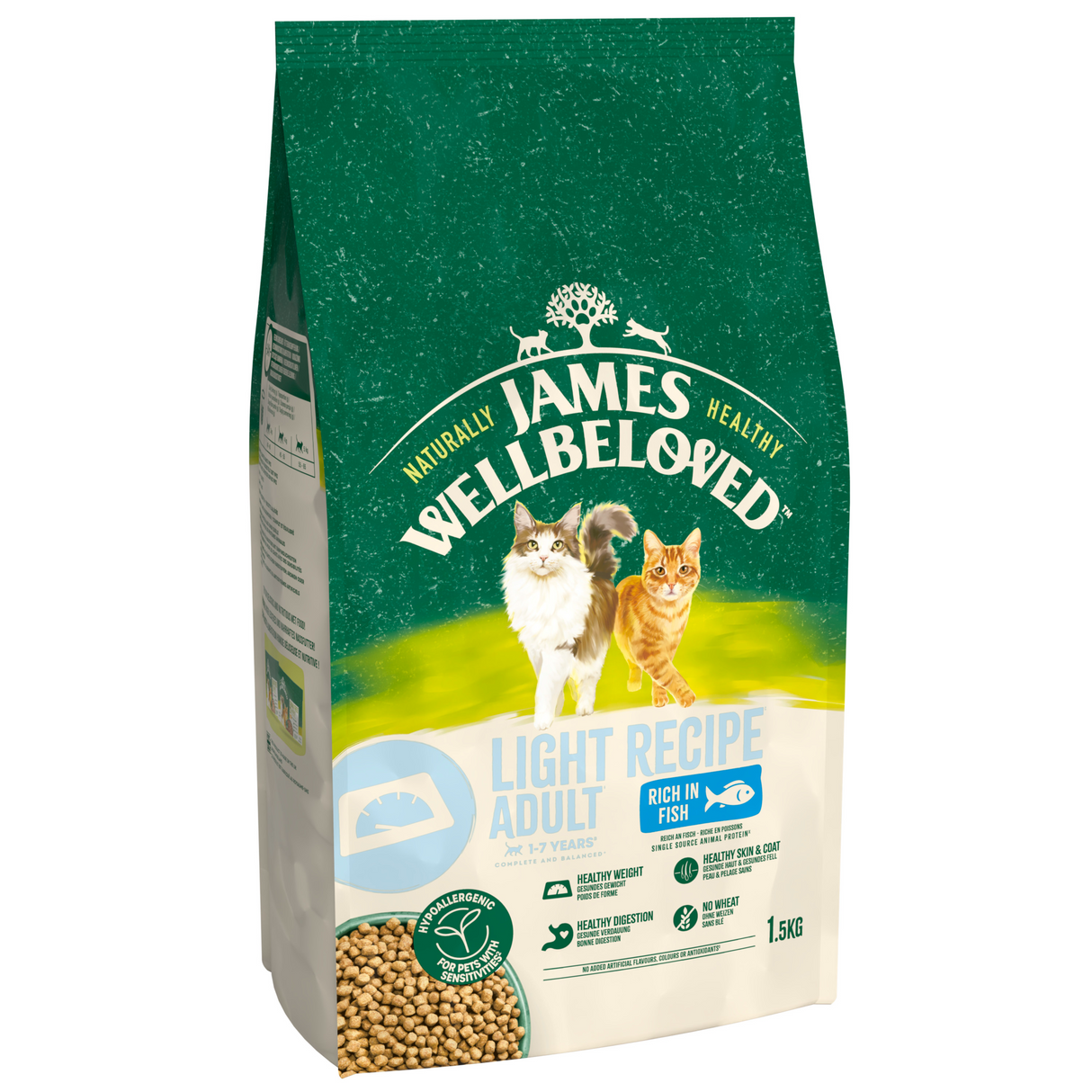 James Wellbeloved Cat - Adult Light Fish 1.5kg
