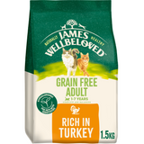 James Wellbeloved Cat - Grain Free  Adult Turkey 1.5kg