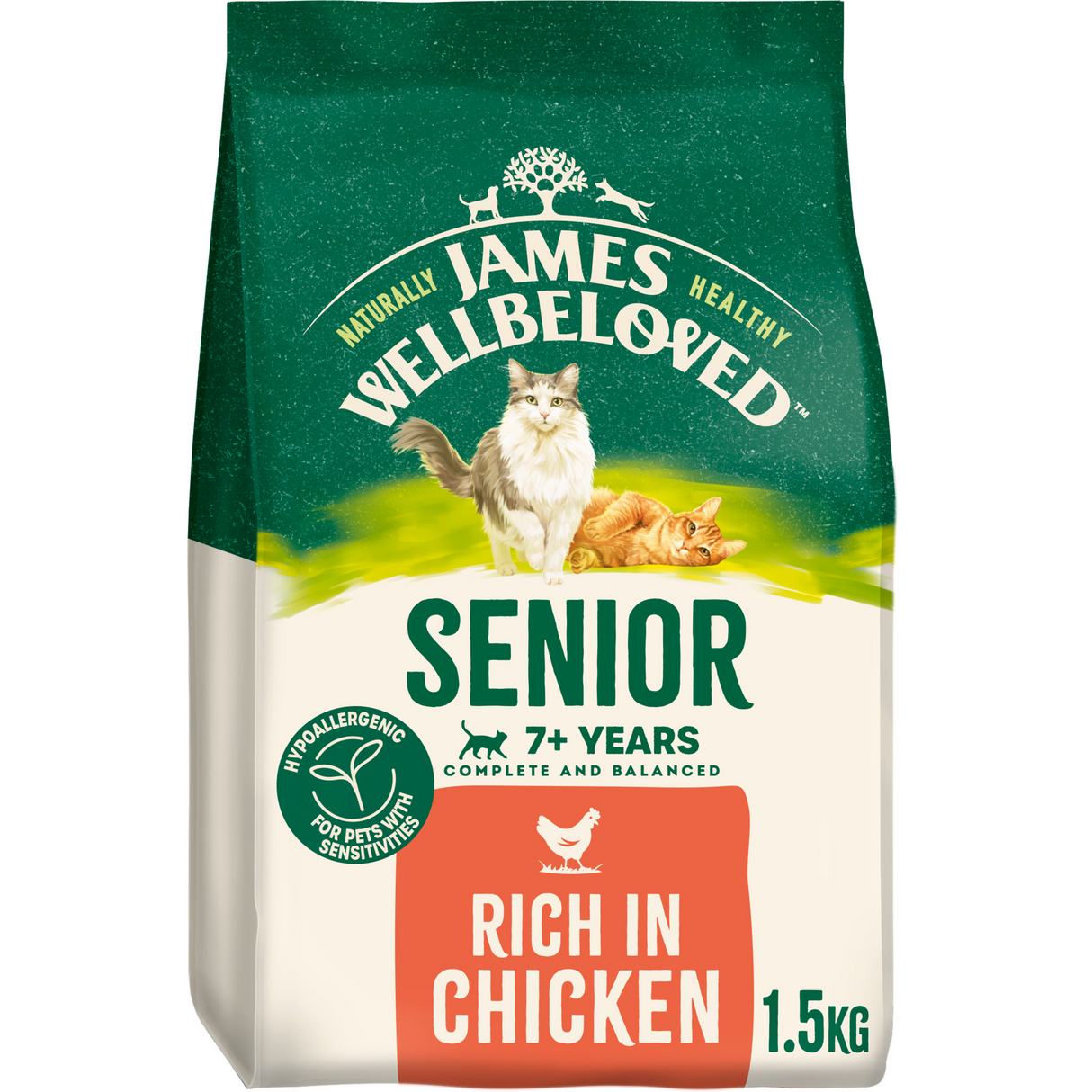 James Wellbeloved Cat - Senior Chicken 1.5kg
