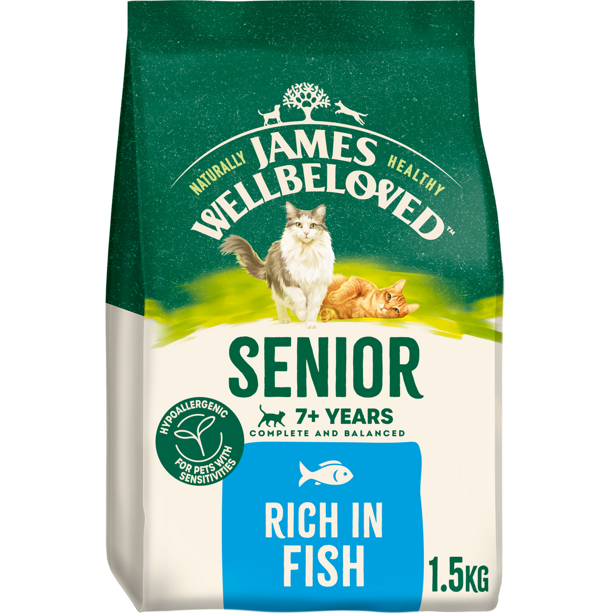 James Wellbeloved Cat - Senior Fish 1.5kg