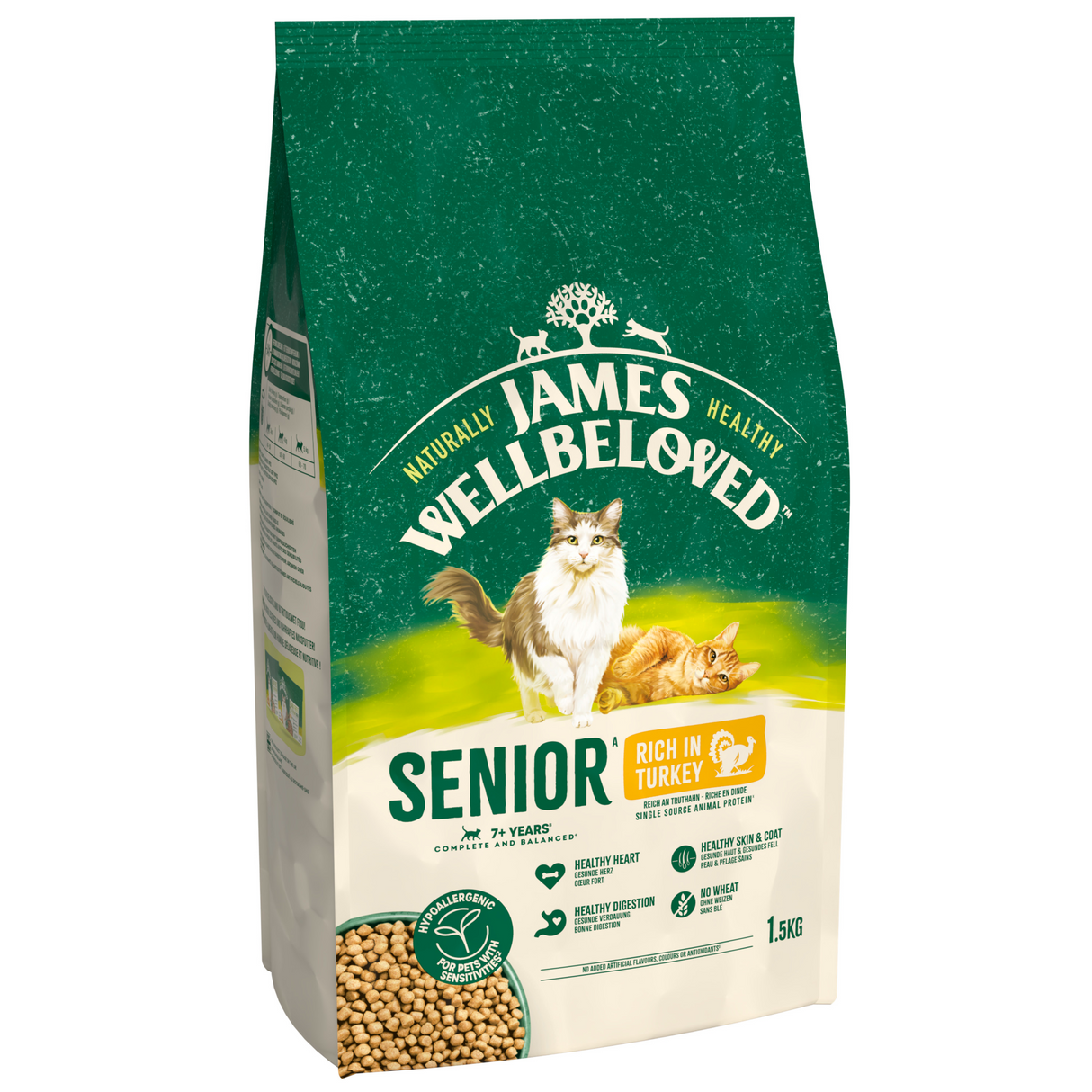 James Wellbeloved Cat - Senior Turkey 1.5kg