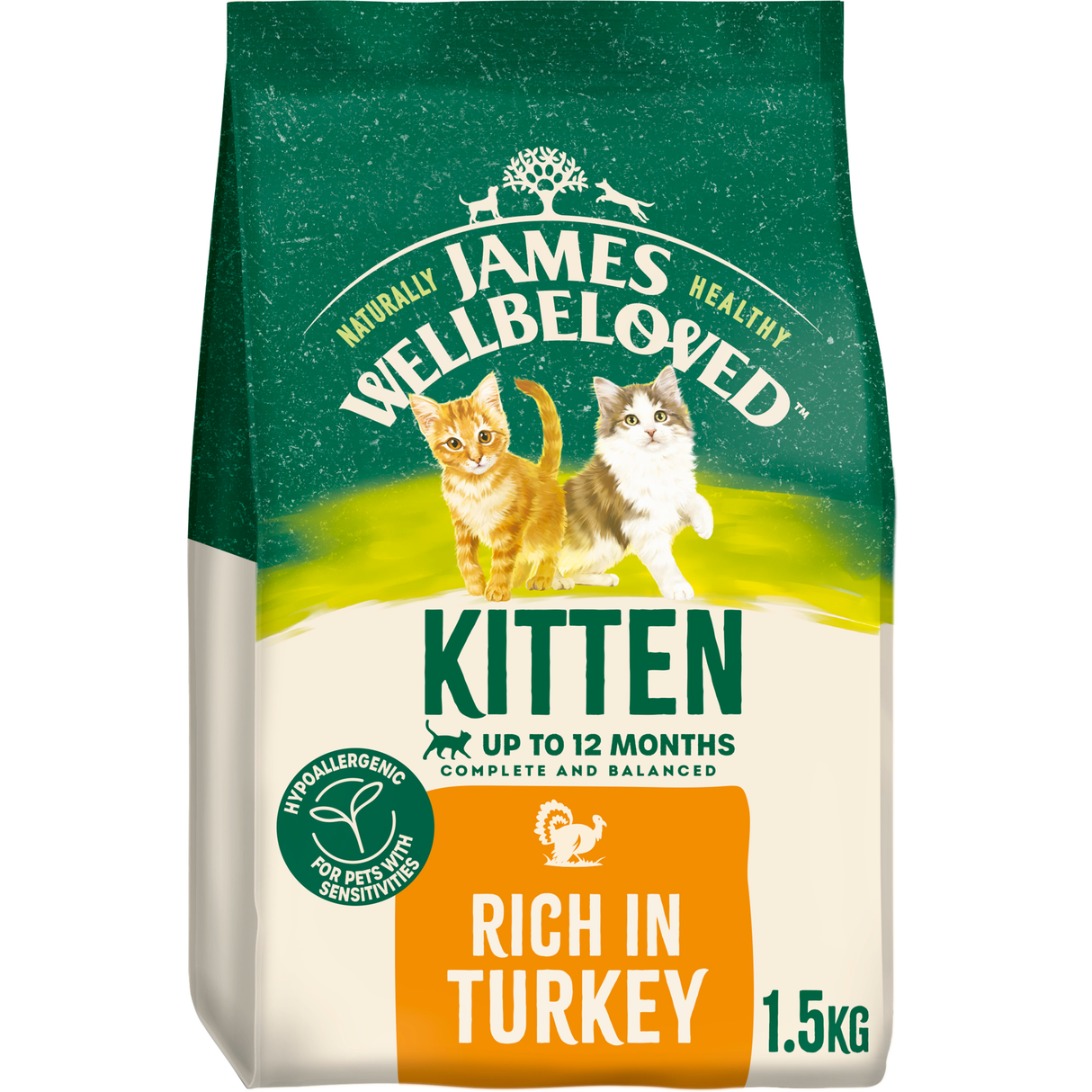James Wellbeloved Kitten - Turkey 1.5kg