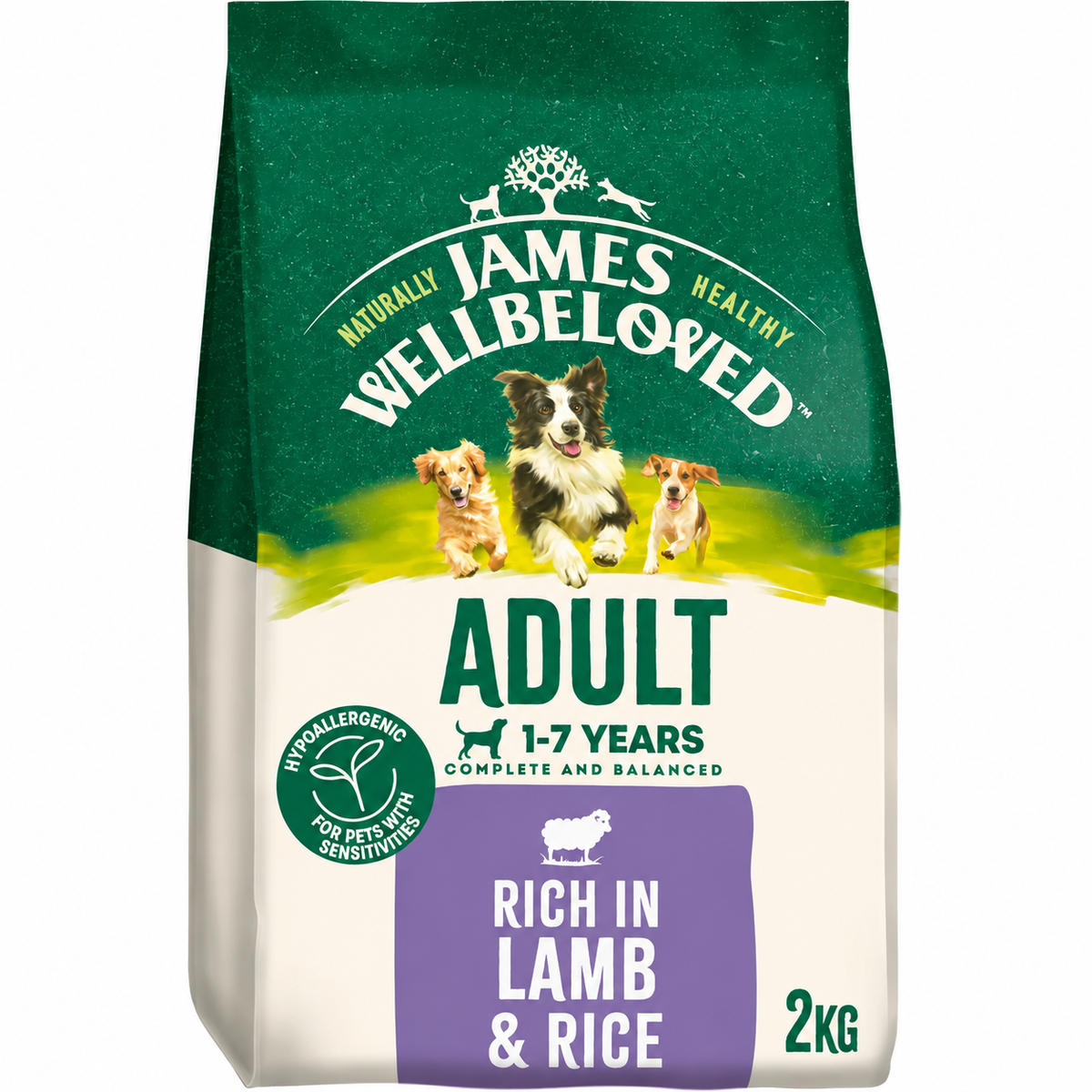 James Wellbeloved Dog - Adult Lamb & Rice 2kg
