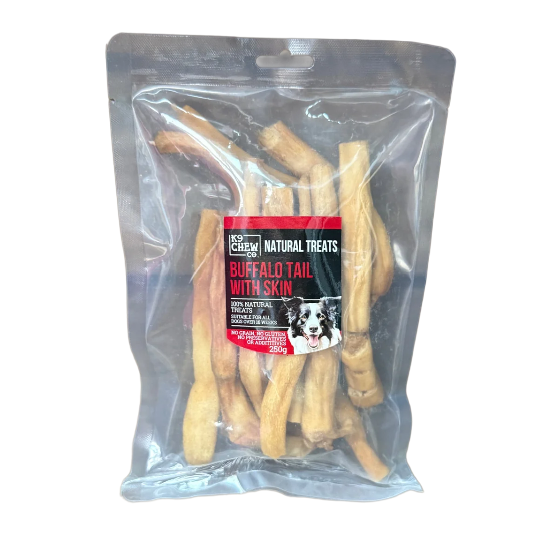 K9 Chew Co Buffalo Tail with Skin 15cm 250g