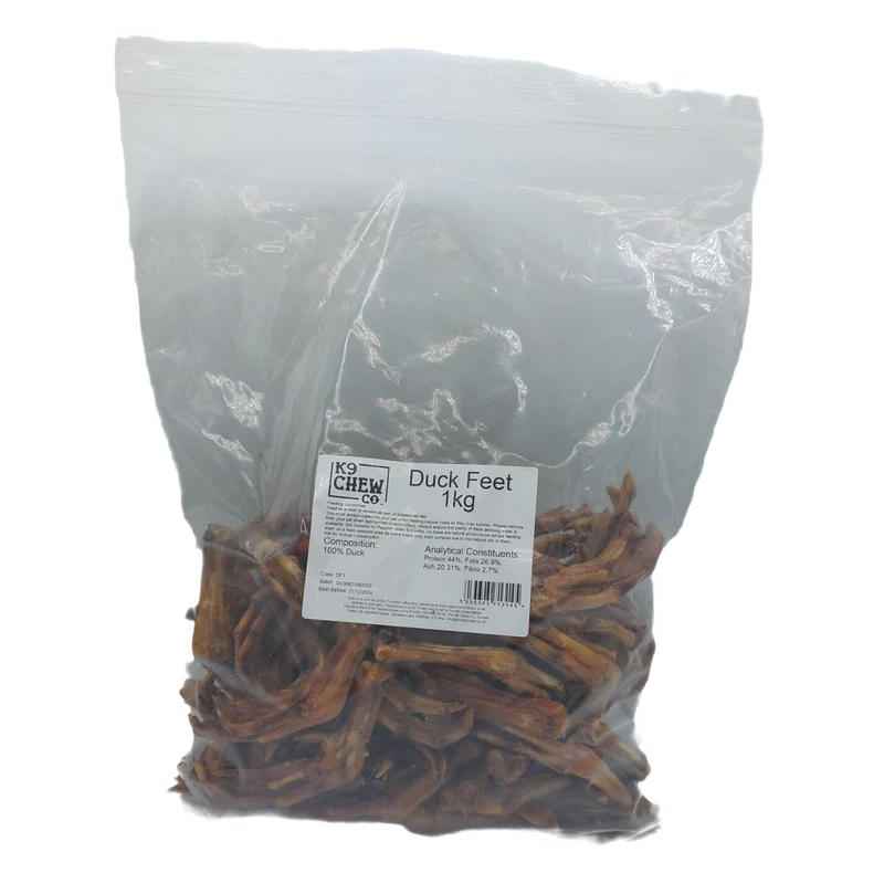K9 Chew Co Duck Feet 1kg