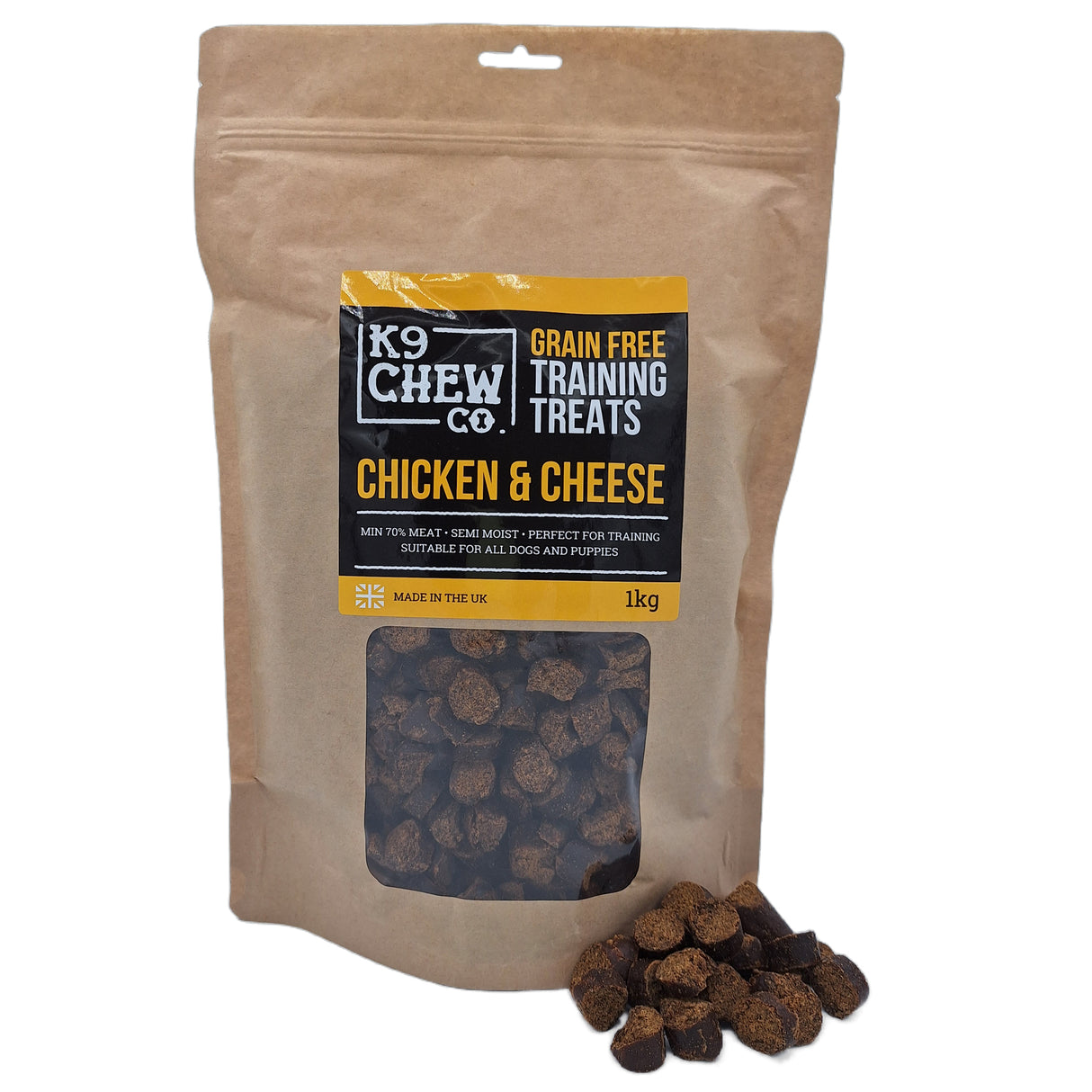 K9 Chew Co Grain Free Training Treats Chicken & Cheese 1kg