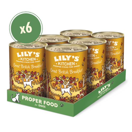 Lily's Kitchen Dog Tin Great British Breakfast 6x400g