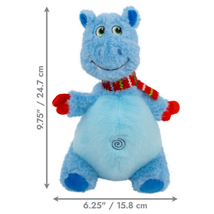 KONG Christmas Holiday Knots Belly Hippo M/L