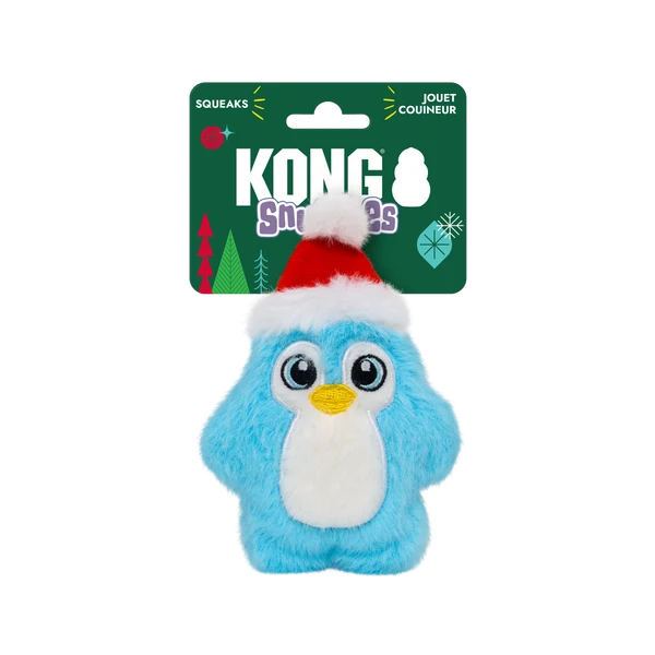 Kong Christmas Holiday Snuzzles Mini Santa Penguin XS