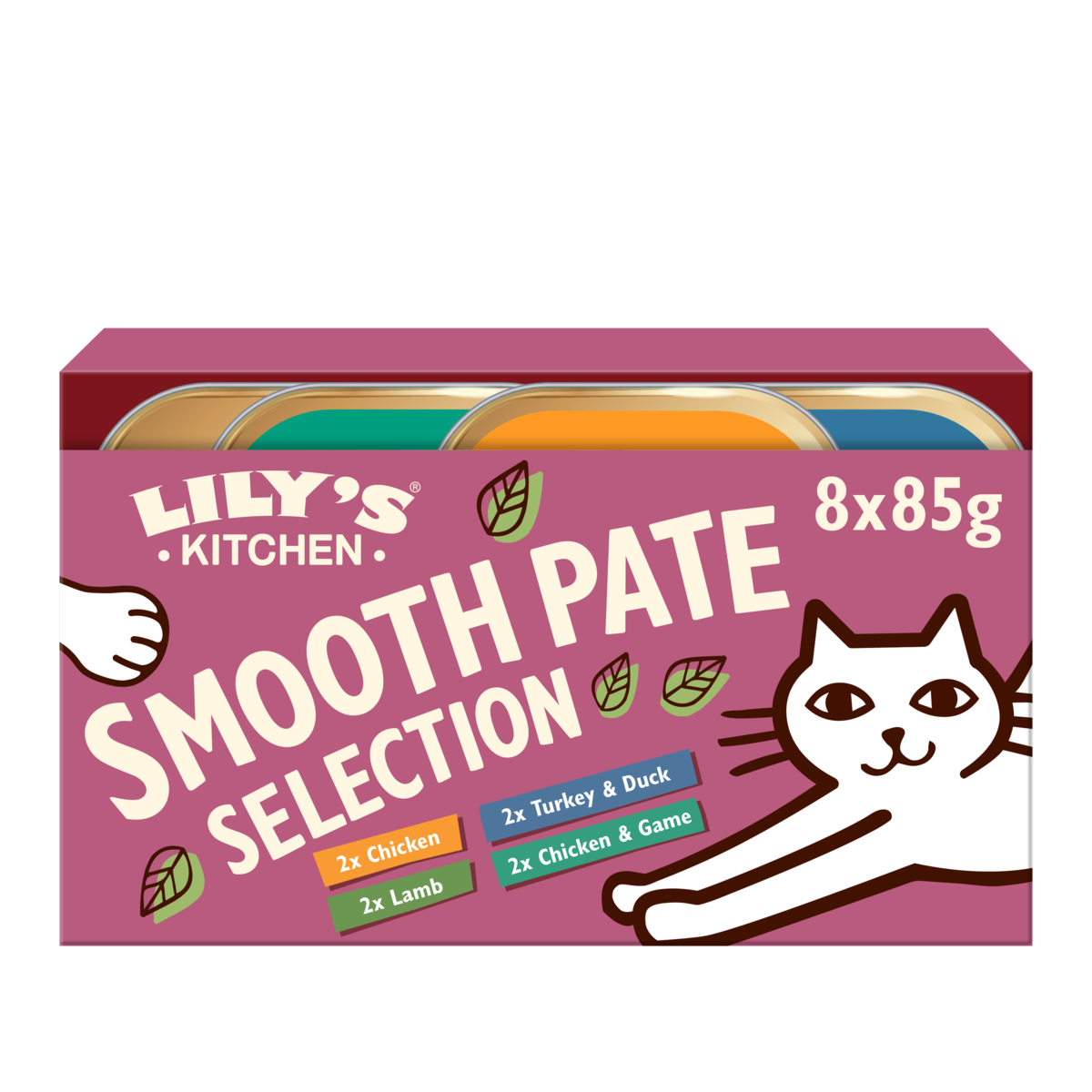 Lily's Kitchen Cat - Trays Smooth Pate Selection 8x85g