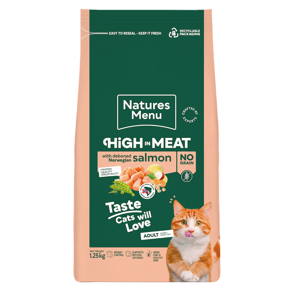Natures Menu Cat - Adult Salmon 1.25kg