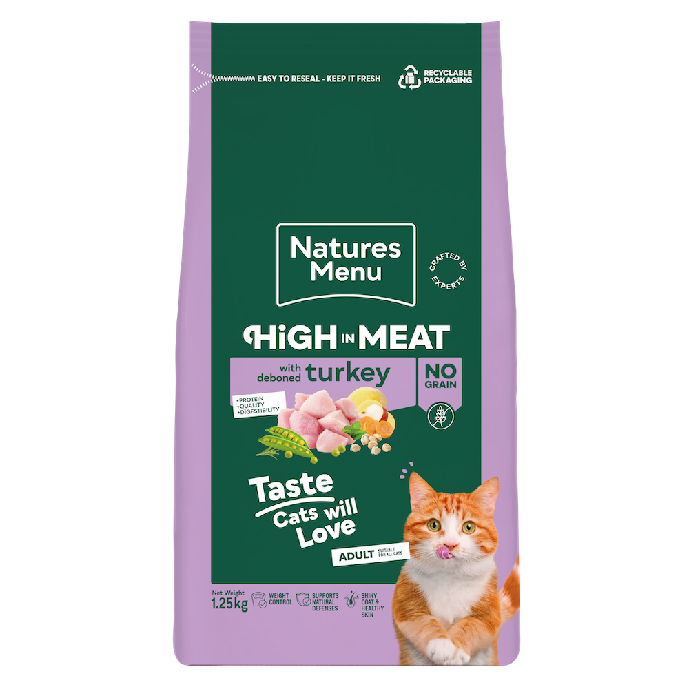 Natures Menu Cat - Adult Turkey 1.25kg