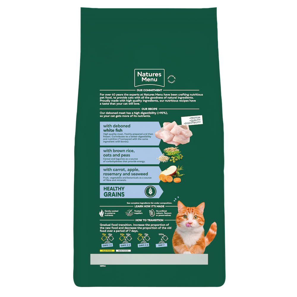 Natures Menu Cat - Adult White Fish 3kg