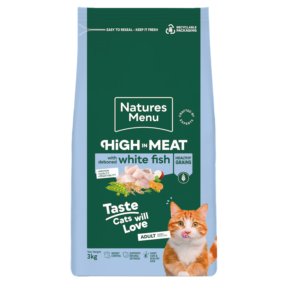 Natures Menu Cat - Adult White Fish 3kg