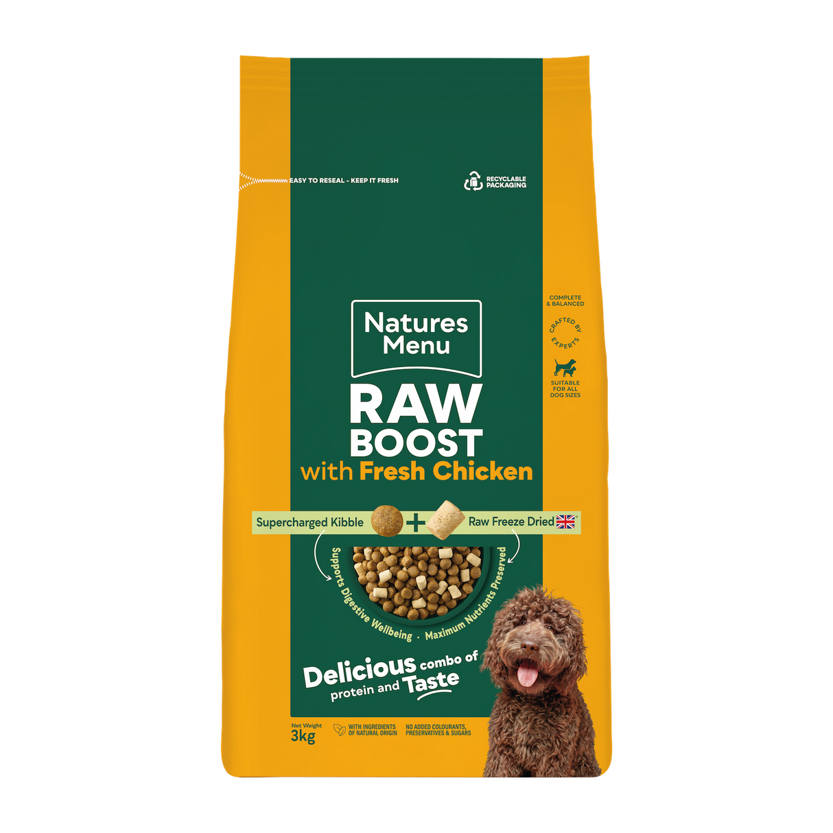 Natures Menu Dog -  Raw Boost Chicken with Grain 3kg