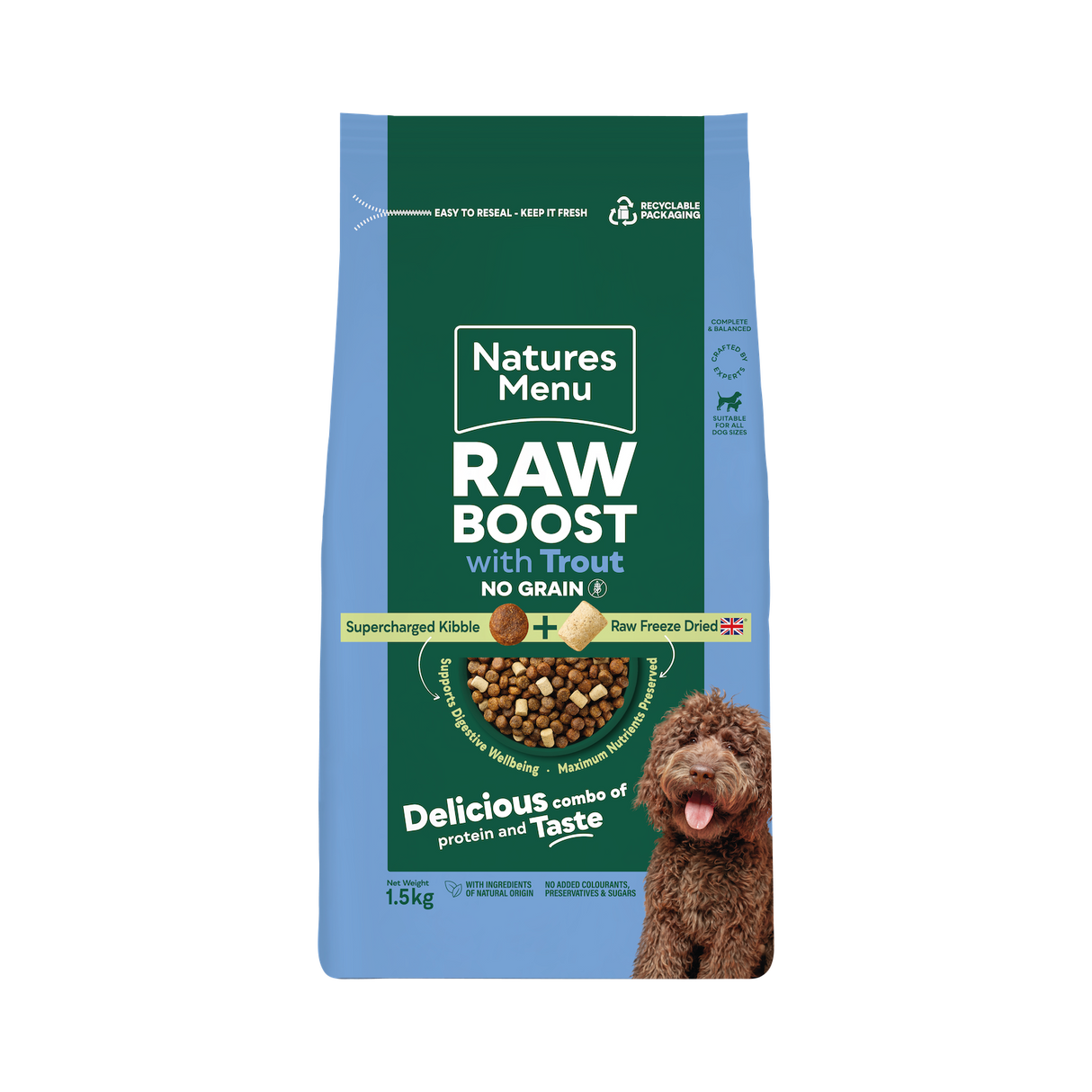 Natures Menu Dog - Raw Boost Trout & Fish No Grain 3kg