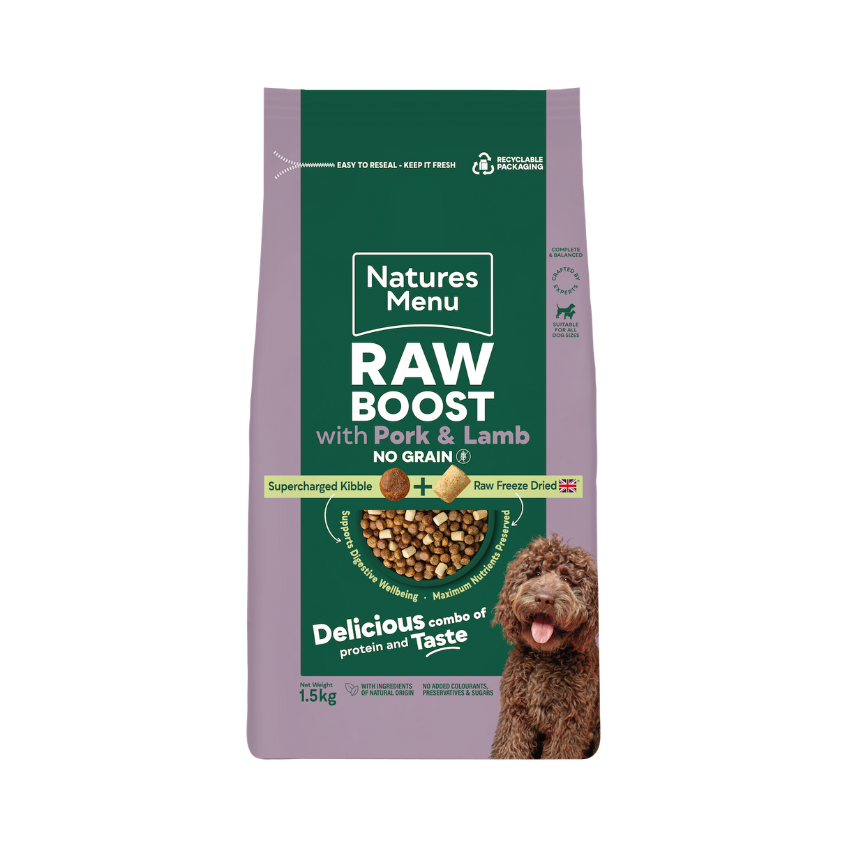 Natures Menu Dog - Raw Boost Pork & Lamb No Grain 3kg