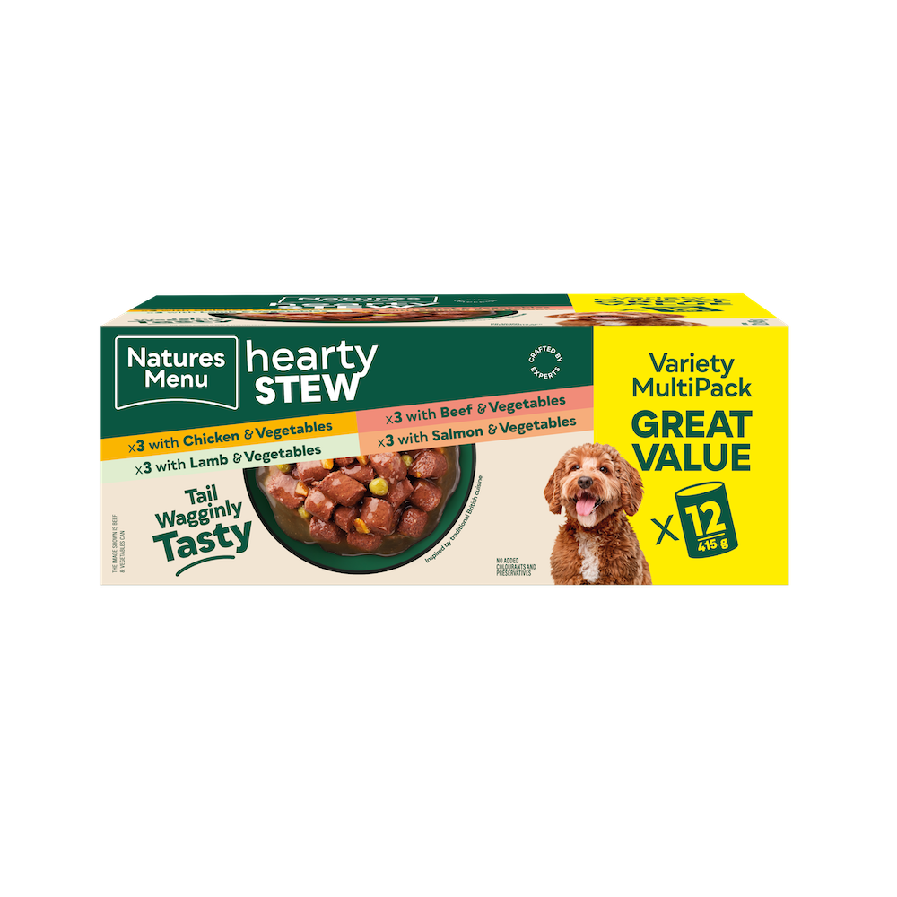 Natures Menu Dog - Chicken, Lamb, Beef, Salmon Stew Cans 12x415g