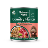 Natures Menu Dog - Country Hunter Cans Beef with Superfoods 6x600g